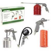Kit accessori pneumatici 5 pezzi per compressore - GeoTech
