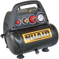 Nuair New Vento 200/8/6 - Compressore aria elettrico portatile monofase, oil-less- Motore 1.5 HP - 6 lt