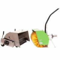 Accessorio Spazzolatrice SPR 100 con raccoglitore - Spazzola da cm 100 per motocoltivatore