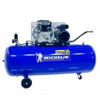 Michelin MB 200 3B - Compressore aria elettrico monofase a cinghia - Motore 3 HP - 200 lt