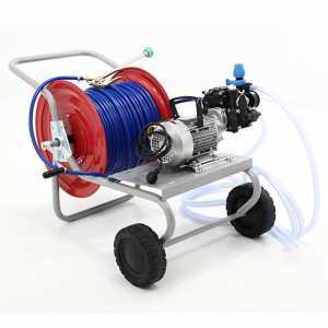 Motopompa irrorazione elettrica con carrello pompa Comet MC 25 motore elettrico