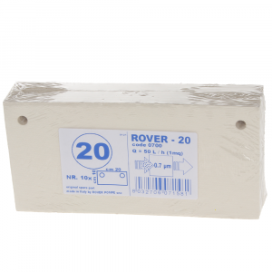 tipo 20 - Nr. 10 cartoni filtranti Rover per pompe con filtro Pulcino