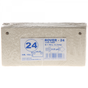 tipo 24 - Nr. 10 cartoni filtranti Rover per pompe con filtro Pulcino