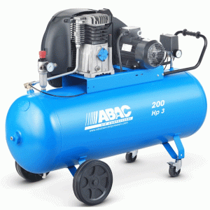 Compressore aria trifase a cinghia ABAC mod. A39B/ 200 CT3 V400 serie PRO - serbatoio da 200 litri