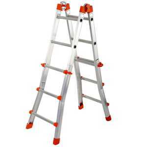 Scala in alluminio telescopica GIERRE Peppina AL010 mt. 2,71 - EN131 serie 5 pioli 3+3