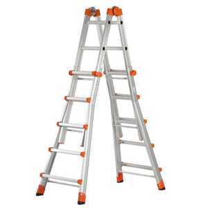 Scala in alluminio telescopica GIERRE Peppina AL040 mt. 5,7 - EN131 serie 5 pioli 5+5